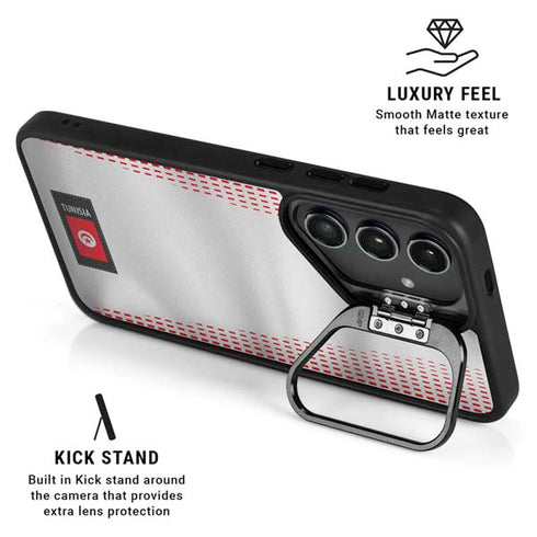 Tunisia Soccer Flag Galaxy S25 Kickstand Case